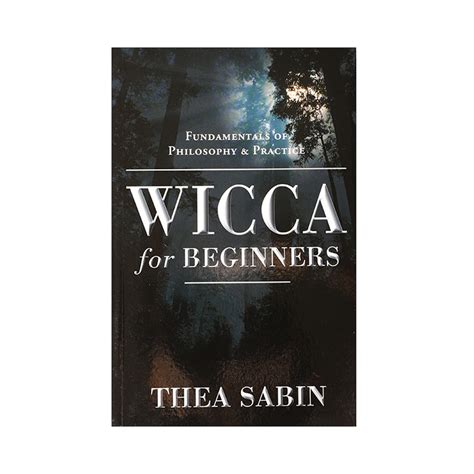 Wicca for bibners thea sabin